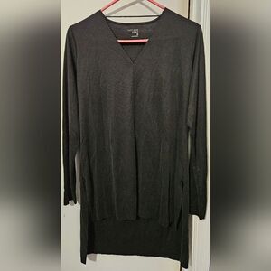 Ruff Hewn grey  women Black Long Sleeve Tunic S